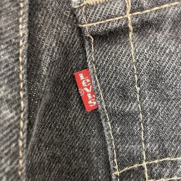 Vintage Levis 26501 1159 Black Distressed Mom Jean Button Fly Size 11 Made USA - Picture 12 of 12